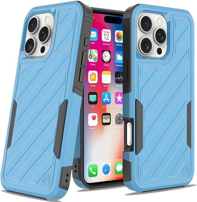 Wholesale Lot 11 units for IPhone 16 Pro 6.3 inch METKASE Noble Lined Shockproof Dual Layer Hybrid in Slide-Out Package