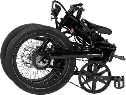 Lectric eBikes - XP Lite2 Foldable Standard Battery Belt Drive eBike: 45 miles Max Operating Range & 20 mph Max Speed - Unisize - JW Black