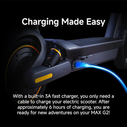 Segway Max G2 Electric Kick Scooter Foldable w/ 43 Mile Range and 22 MPH Max Speed - Black