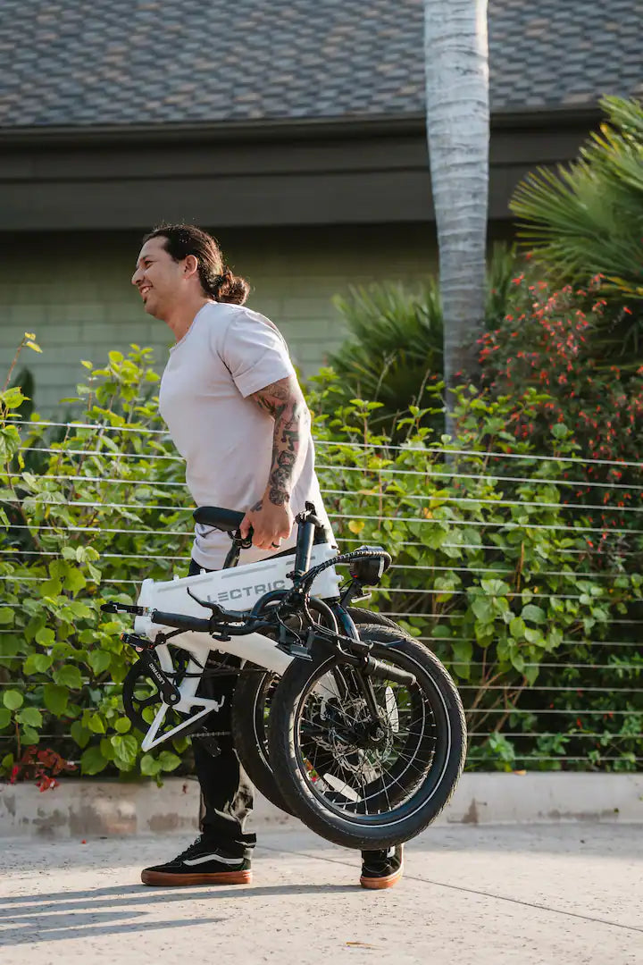 Lectric eBikes - XP Lite2 Foldable Long-Range eBike: 80 miles Max Operating Range & 20 mph Max Speed - Unisize - Arctic White