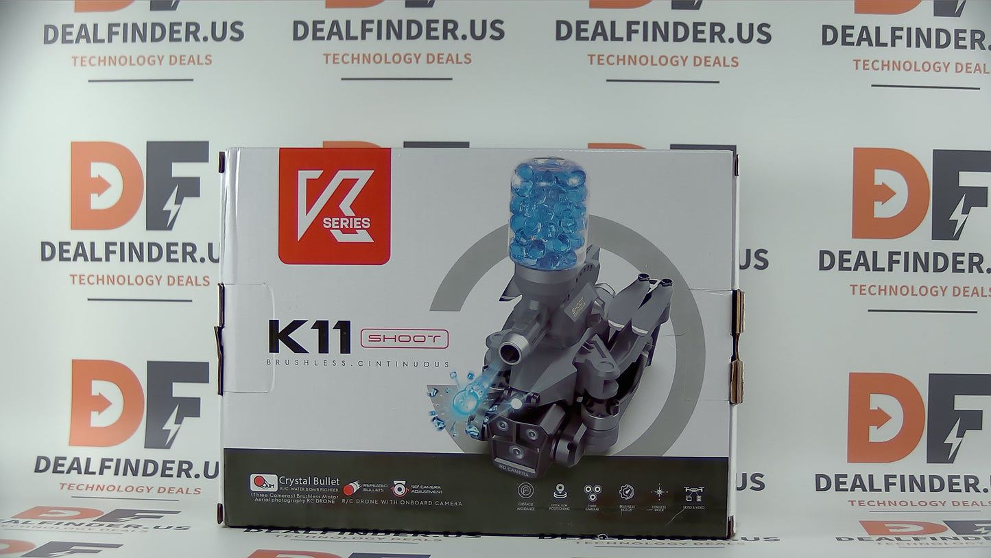 K11 product packaging with DEALFINDER.US branding in the background