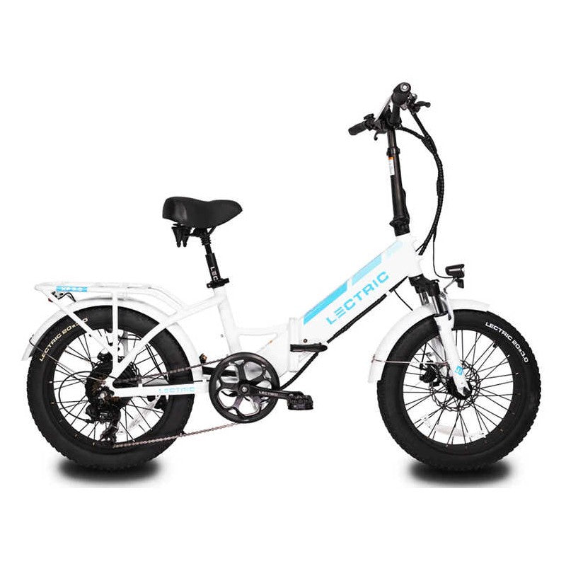 Lectric eBikes - XP3 Step-Thru Foldable Long-Range eBike: 65 miles Max Operating Range & 28 mph Max Speed white